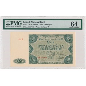 20 Gold 1947 - A - PMG 64