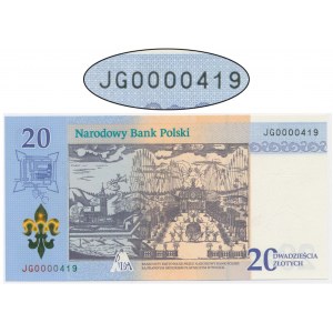 20 Gold 2017 - 300. Jahrestag der Krönung des Gnadenbildes der Muttergottes von Jasna Gora - JG 0000419 - niedrige Nummer -.