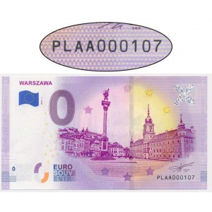 0 EURO 2019 - Warszawa - PLAA 000107 - niski numer -