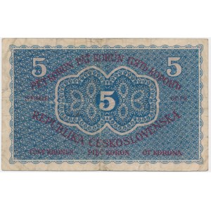 Czechoslovakia, 5 Korun 1919