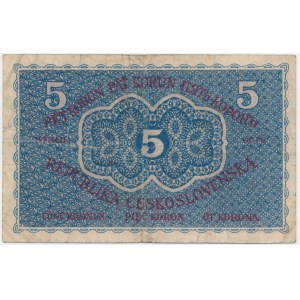 Tschechoslowakei, 5 Kronen 1919