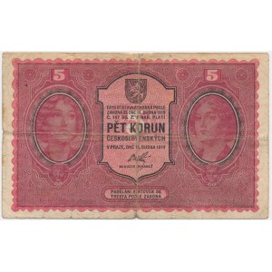 Československo, 5 korun 1919
