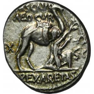 Römische Republik, Aemilius Scaurus, Plautius Hypsaeus, Denarius - RARE, ohne Skorpion