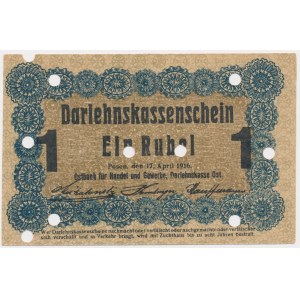 Poznan, 1 Rubel 1916 - FALSCH FALSCH FALSCH - RARE