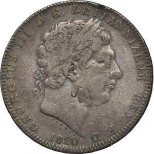 Wielka Brytania, Jerzy III, 1 Korona Londyn 1820 LX