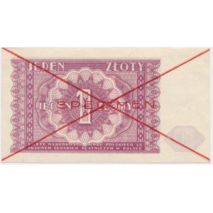 1 zlotý 1946 - SPECIMEN -