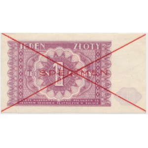1 złoty 1946 - SPECIMEN -