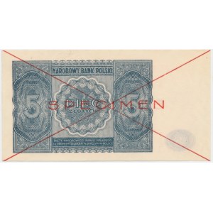 5 Zloty 1946 - SPECIMEN -
