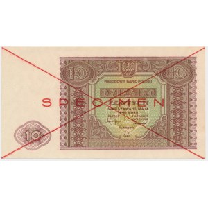 10 zlotých 1946 - SPECIMEN -