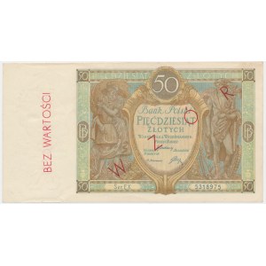 50 zlotých 1929 - neoriginálna pretlač Vzor -.