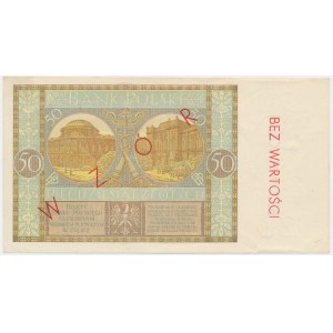 50 złotych 1929 - nieoryginalny nadruk Wzór -