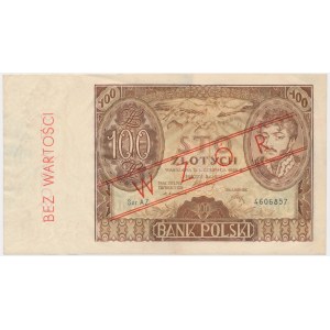 100 zlotých 1932 - AZ - znw. +X+ - nepôvodná pretlač MODEL -.