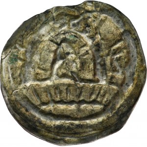 Silesia, Duchy of Wrocław, Henry the Bearded or Henry II the Pious, Rataje bracteate ca. 1220-1240 - RARE