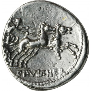 Roman Republic, C. Claudius Pulcher, Denarius
