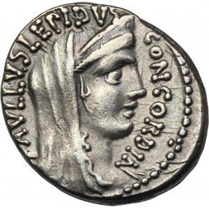 Römische Republik, L. Aemilius Lepidus Paullus, Denarius