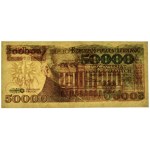 50.000 złotych 1989 - AA 0000891 - PMG 64 EPQ - niski numer seryjny
