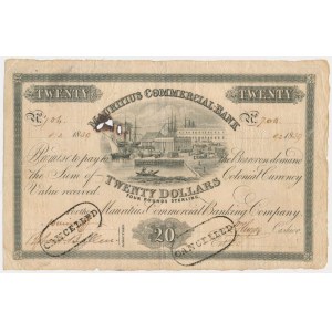 Mauritius, 20 dolarów 1839 - RZADKOŚĆ