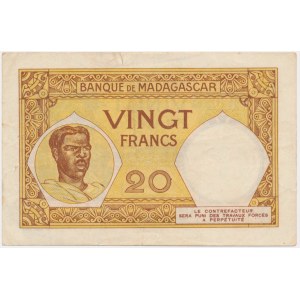 Madagaskar, 20 Franken (1937-47)