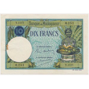 Madagaskar, 10 Franken (1926-1953)