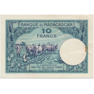 Madagaskar, 10 frankov (1926-1953)