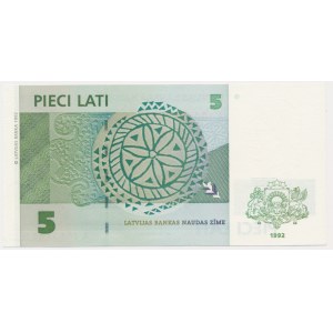 Latvia, 5 Lati 1992