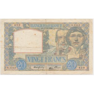 Frankreich, 20 Franken 1940