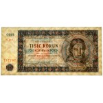 Czechoslovakia, 1.000 Korun 1945 - SPECIMEN -