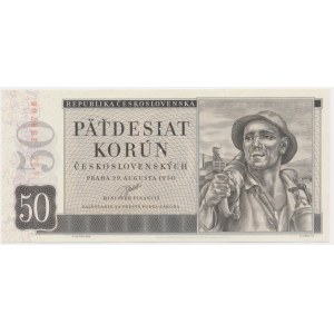 Czechosłowacja, 50 koron 1950 - WZÓR -