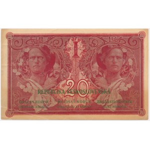 Tschechoslowakei, 20 Kronen 1919 - RARE