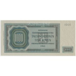 Čechy a Morava, 1 000 korún 1942 - MODEL -.