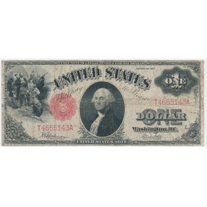 USA, Rotes Siegel, $1 1917 - Speelman &amp; White -.