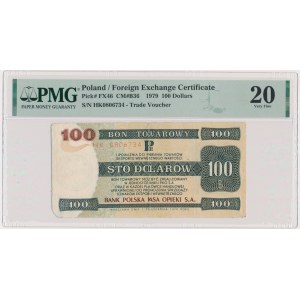 Pewex, 100 dolarów 1979 - PMG 20