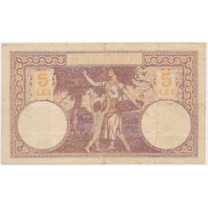 Rumunia, 5 lei 1917 - brązowy -