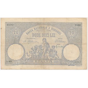 Romania, 20 Lei 1908