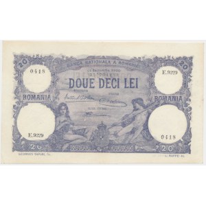 Romania, 20 Lei 1929