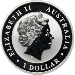 Austrália, Elizabeth II, 1 dolár 2016 - Kukabura