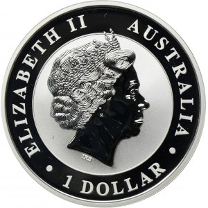 Australia, Elżbieta II, 1 Dolar 2016 - Kukabura