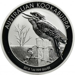 Australia, Elżbieta II, 1 Dolar 2016 - Kukabura