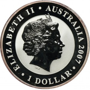 Australia, Elizabeth II, 1 Dollar 2007 - Koala