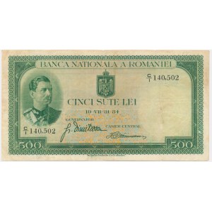 Rumunsko, 500 lei 1934