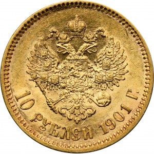 Russia, Nicholas II, 10 Rouble Petersburg 1901 Ф•З