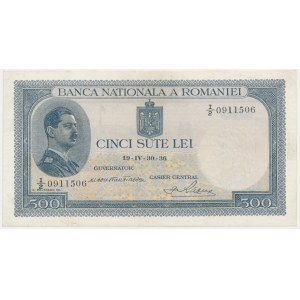 Rumunia, 500 lei 1936