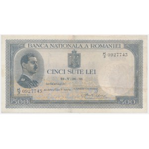 Rumunsko, 500 lei 1939