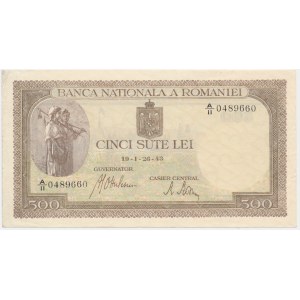 Roumanie, 500 lei 1943