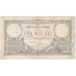 Romania, 1.000 Lei 1933