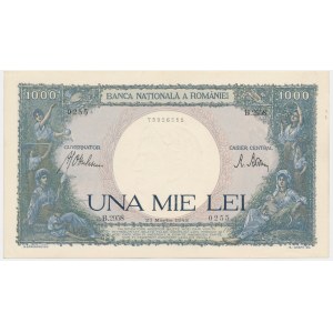 Rumunsko, 1 000 lei 1943