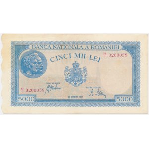 Romania, 5000 Lei 1943