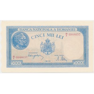 Romania, 5.000 Lei 1944