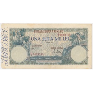 Romania, 100.000 Lei 1945