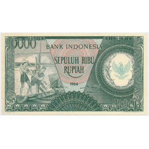 Indonezja, 10.000 rupii 1964